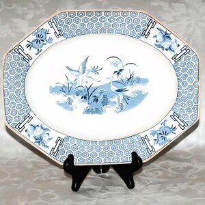 Blue And White Johnson Bros Geneva Serving Platter | Vintage Geneva Patter